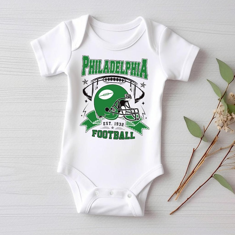 Philadelphia Football Baby Shirt, Classic Sunday Football Apparel