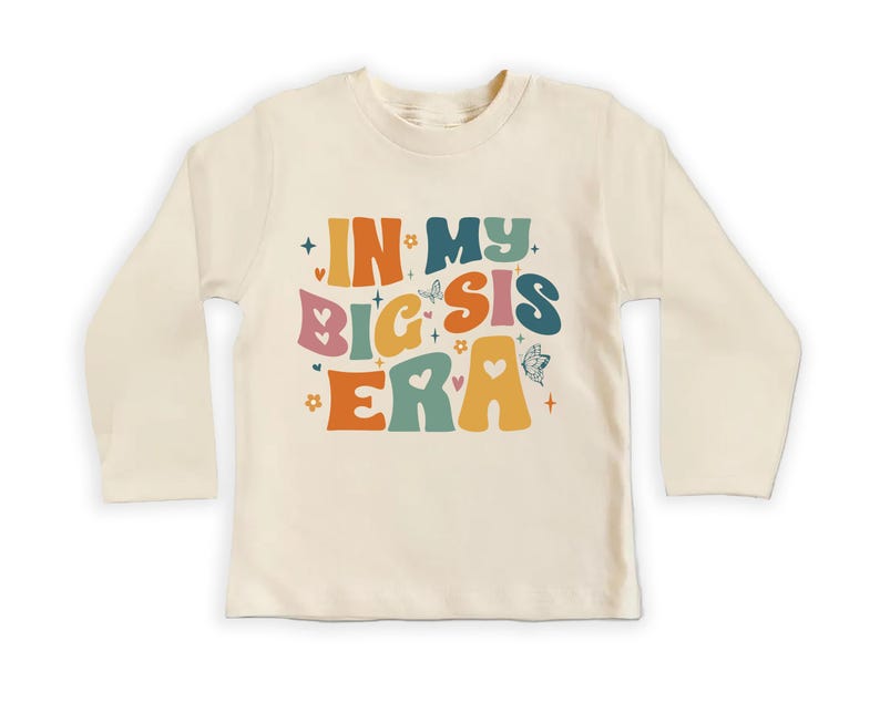 Big Sister Baby Sweatshirt, Big Sister Crew Neck, Adorable Gift for Girls