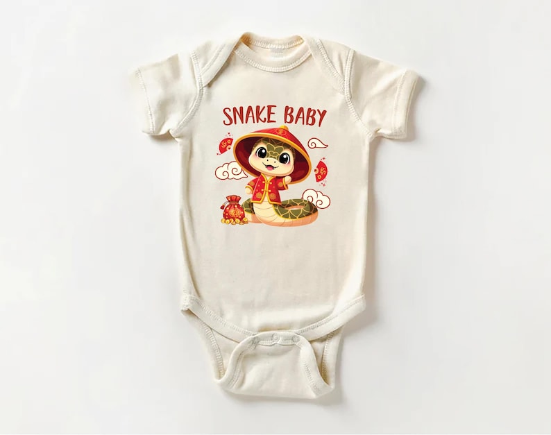 Happy New Year of The Snake Baby Bodysuit