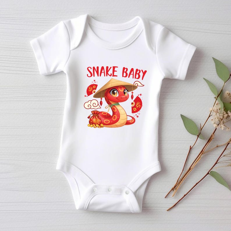 Happy New Year of The Snake Baby Shirt