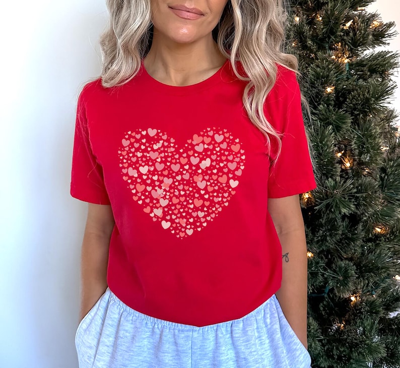 Valentine's Day Short Sleeve T-Shirt for Women