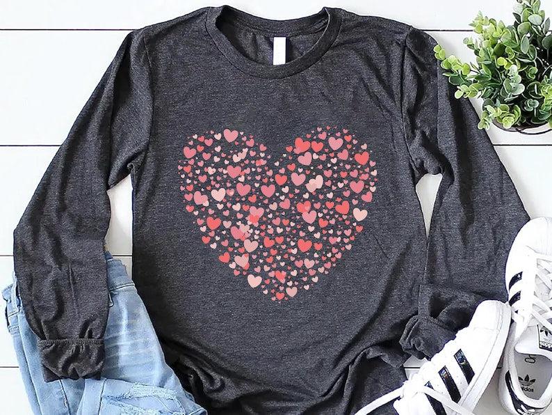 Valentine's Day Long Sleeve Shirt for Women