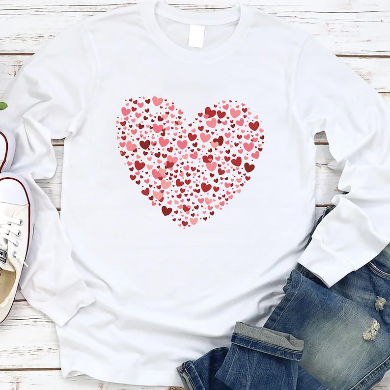 Valentine's Day Long Sleeve Shirt for Women