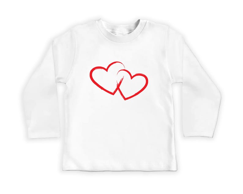 Valentine's Day Baby Shirt, Love Hearts Baby Outfit