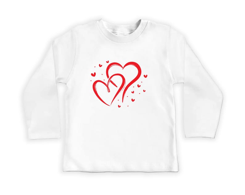 Valentine's Day Baby Sweatshirt, Love Hearts Baby Outfit