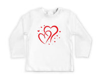 Valentine's Day Baby Sweatshirt, Love Hearts Baby Outfit