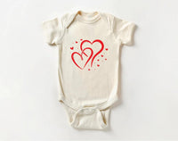 Valentine's Day Baby Sweatshirt, Love Hearts Baby Outfit