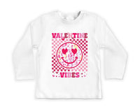 Valentine Vibes Baby Shirt, Heart Valentine's Day Outfit