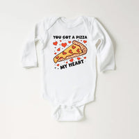 You Got A Pizza My Heart Baby Sweatshirt, Cute Valentine Day Kids Outfit