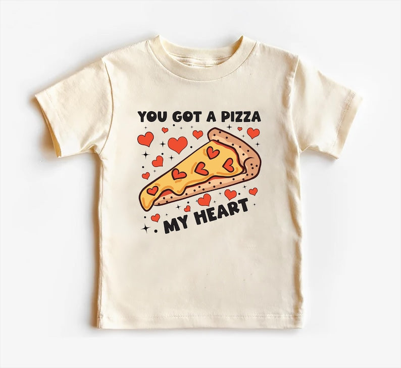 You Got A Pizza My Heart Baby Sweatshirt, Cute Valentine Day Kids Outfit