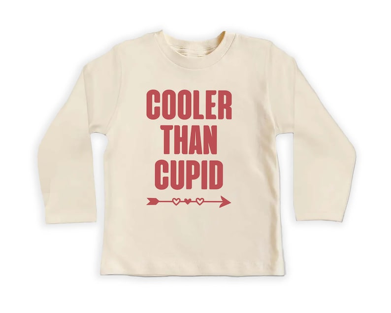 Cooler Than Cupid Baby Bodysuit, Cute Valentine Day Kids Outfit