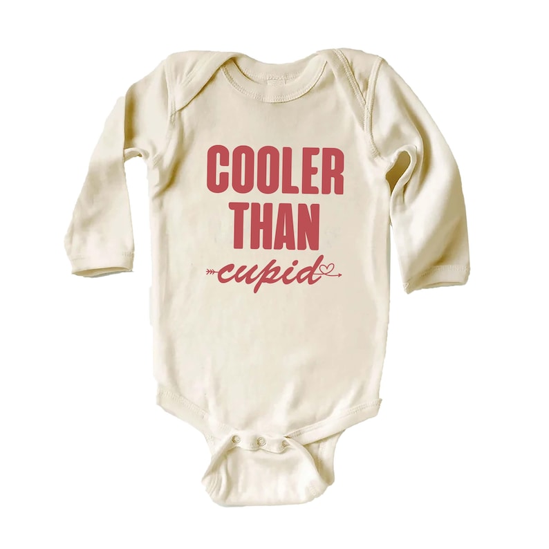 Cooler Than Cupid Baby Sweatshirt, Cute Valentine Day Kids Outfit