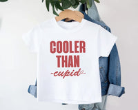 Cooler Than Cupid Baby Sweatshirt, Cute Valentine Day Kids Outfit