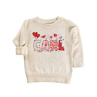 Personalized Valentine Baby Bodysuit, Cute Valentine Day Kids Outfit