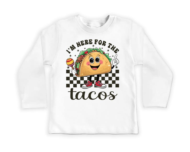 I'm Here For The Tacos Baby Bodysuit, Cinco De Mayo Baby Outfit