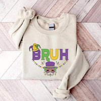 Bruh Mardi Gras Sweatshirt, Funny Mardi Gras Sweatshirt