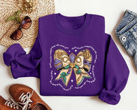 Coquette Mardi Gras Sweatshirt, Carnival Sweatshirt