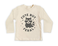 Cute But Feral Baby Bodysuit, Meme-Inspired Gift for Kids and Toddlers