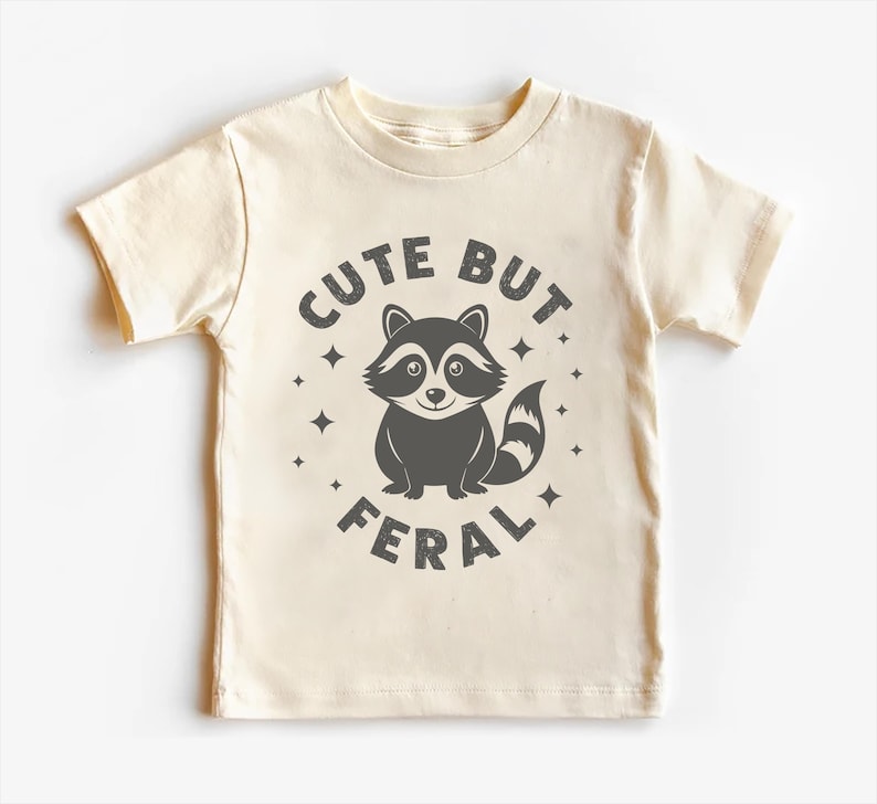 Cute But Feral Baby Bodysuit, Meme-Inspired Gift for Kids and Toddlers