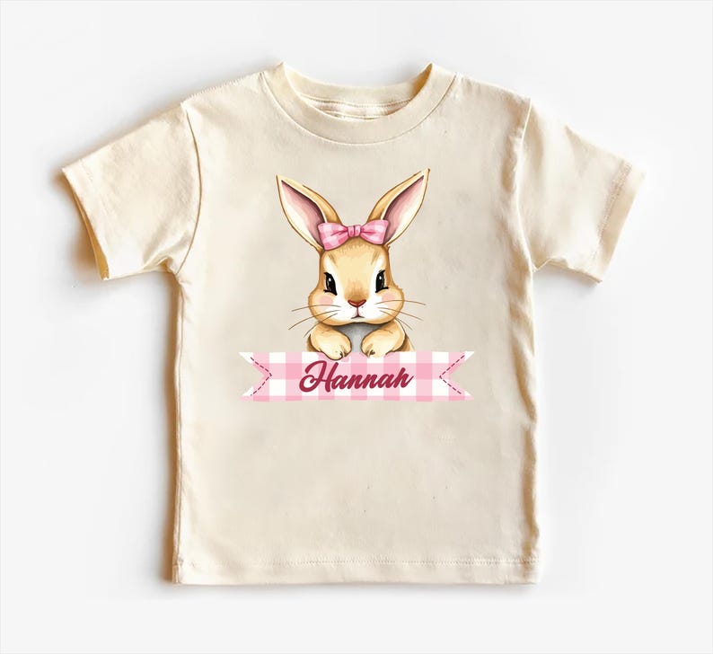 Personalized Easter Bunny Baby Bodysuit, Adorable Bunny Pullover