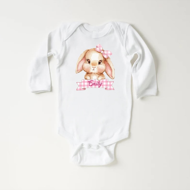 Personalized Easter Bunny Baby Sweatshirt, Adorable Bunny Pullover