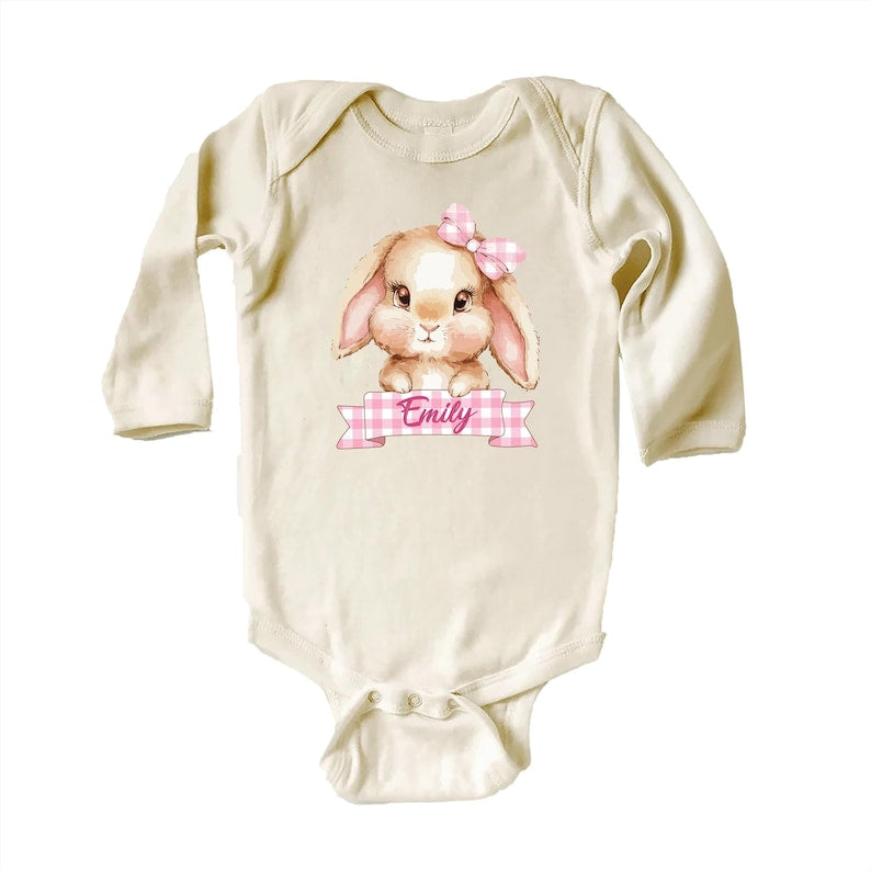 Personalized Easter Bunny Baby Sweatshirt, Adorable Bunny Pullover