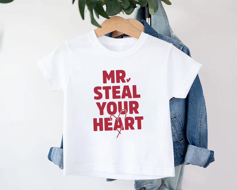 Mr. Steal Your Heart Baby Bodysuit, Adorable Boy Valentine Pullover