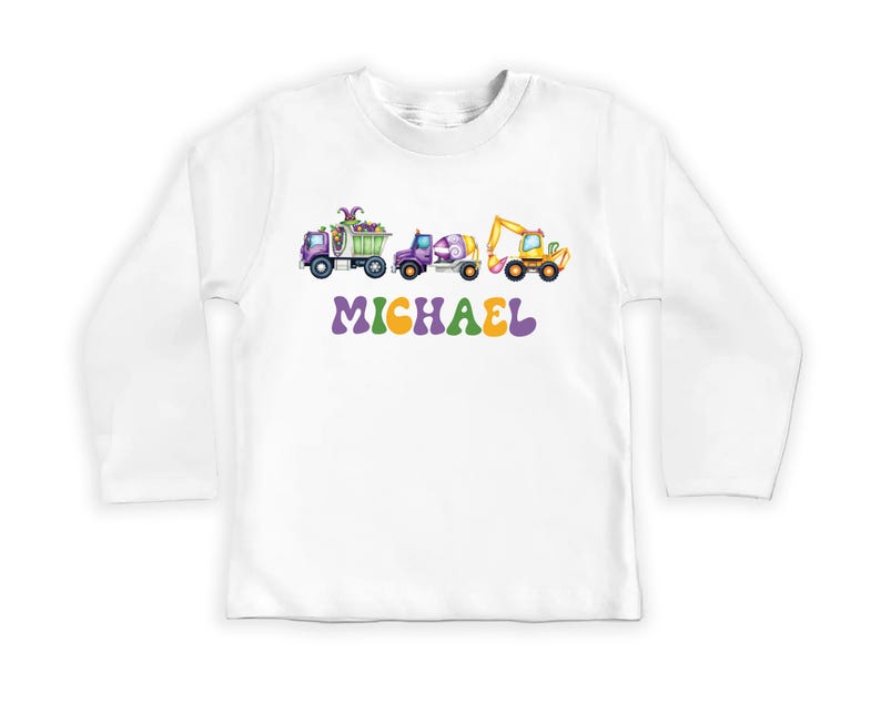 Construction Parade Baby Shirt, Mardi Gras Parade Shirt for Kids