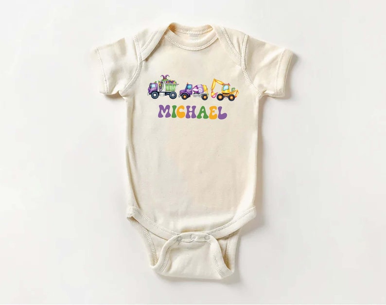 Construction Parade Baby Shirt, Mardi Gras Parade Shirt for Kids