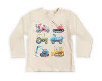 Truck Construction Baby Sweatshirt, Excavator Truck Lover Outfit