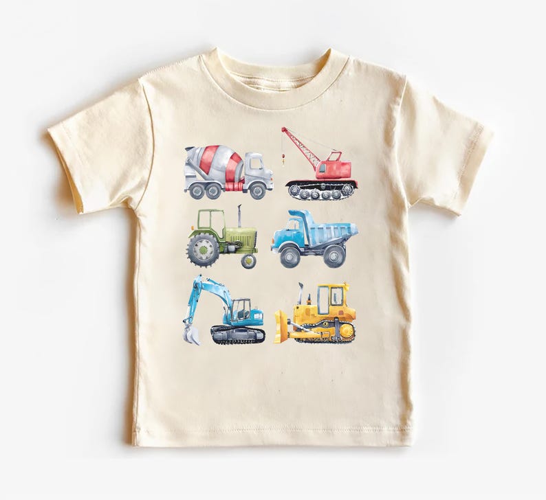 Truck Construction Baby Bodysuit, Excavator Truck Lover Outfit