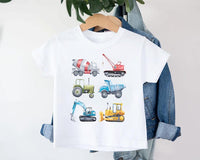 Truck Construction Baby Sweatshirt, Excavator Truck Lover Outfit