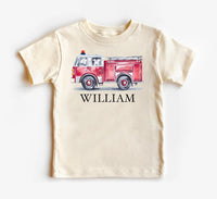 Custom Name Baby Sweatshirt, Personalized Firefighter Kids Outfit