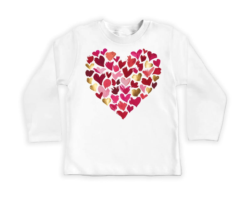 Valentine’s Day Baby Sweatshirt, Girls Valentines Day Outfit