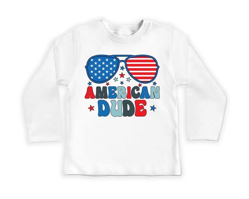 American Dude Baby Shirt, Boys Independence Day Outfit