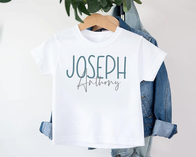 Personalized Baby Shirt, Adorable Custom Gift for Boys