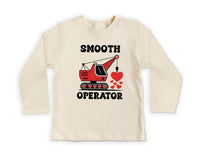 Construction Valentine Baby Shirt, First Valentines Day Outfit