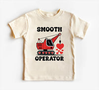 Construction Valentine Baby Shirt, First Valentines Day Outfit