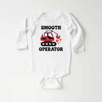 Construction Valentine Baby Sweatshirt, First Valentines Day Outfit