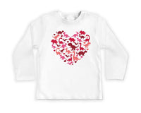 Dinosaur Heart Baby Sweatshirt, Cute Valentine Outfit