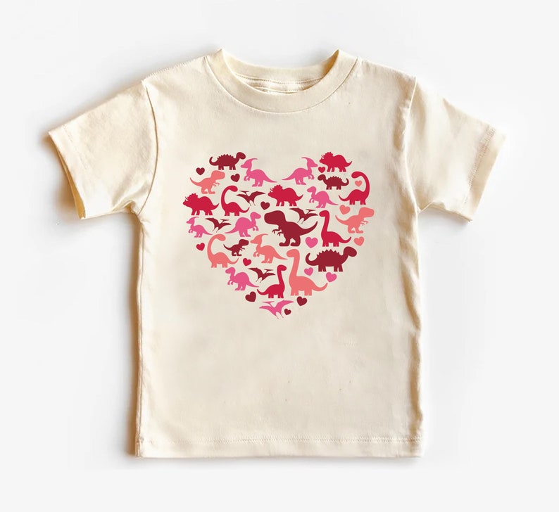 Dinosaur Heart Baby Sweatshirt, Cute Valentine Outfit