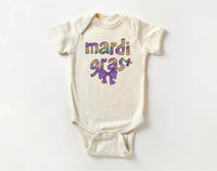 Mardi Gras Coquette Baby Sweatshirt, Mardi Gras Baby Clothing