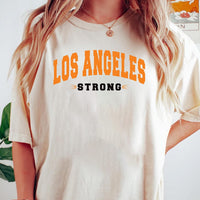 Los Angeles Strong Short Sleeve T-Shirt, LA Graphic Forest Outfit