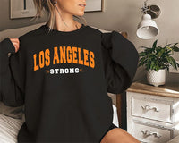 Los Angeles Strong Sweatshirt, LA Graphic Forest Outfit