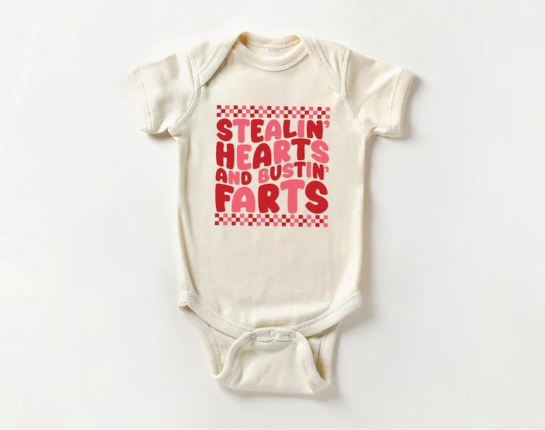 Stealin’ Hearts and Bustin’ Farts Baby Sweatshirt