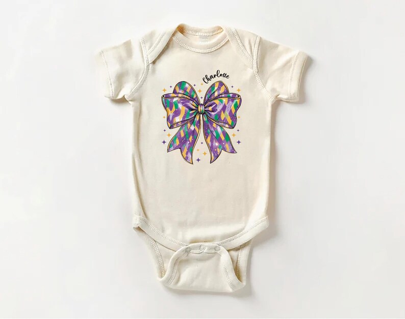 Personalized Mardi Gras Baby Sweatshirt, Mardi Gras Party Tee Youth Gift