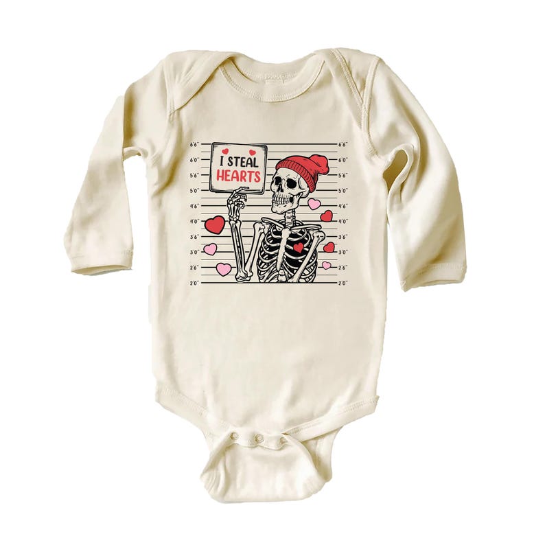 Boys Valentine’s Day Baby Bodysuit, Valentine Outfit for Kids