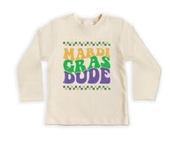 Mardi Gras Dude Baby Sweatshirt, Boys Festive Toddler Outfit for Mardi Gras