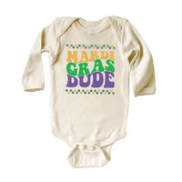 Mardi Gras Dude Baby Sweatshirt, Boys Festive Toddler Outfit for Mardi Gras