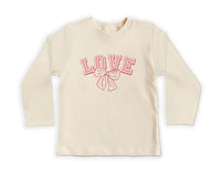 Vintage Love Baby Bodysuit, Cute Girls Bow Valentine’s Day Outfit